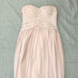 Bill Levkoff Petal Pink Bridesmaid Dress